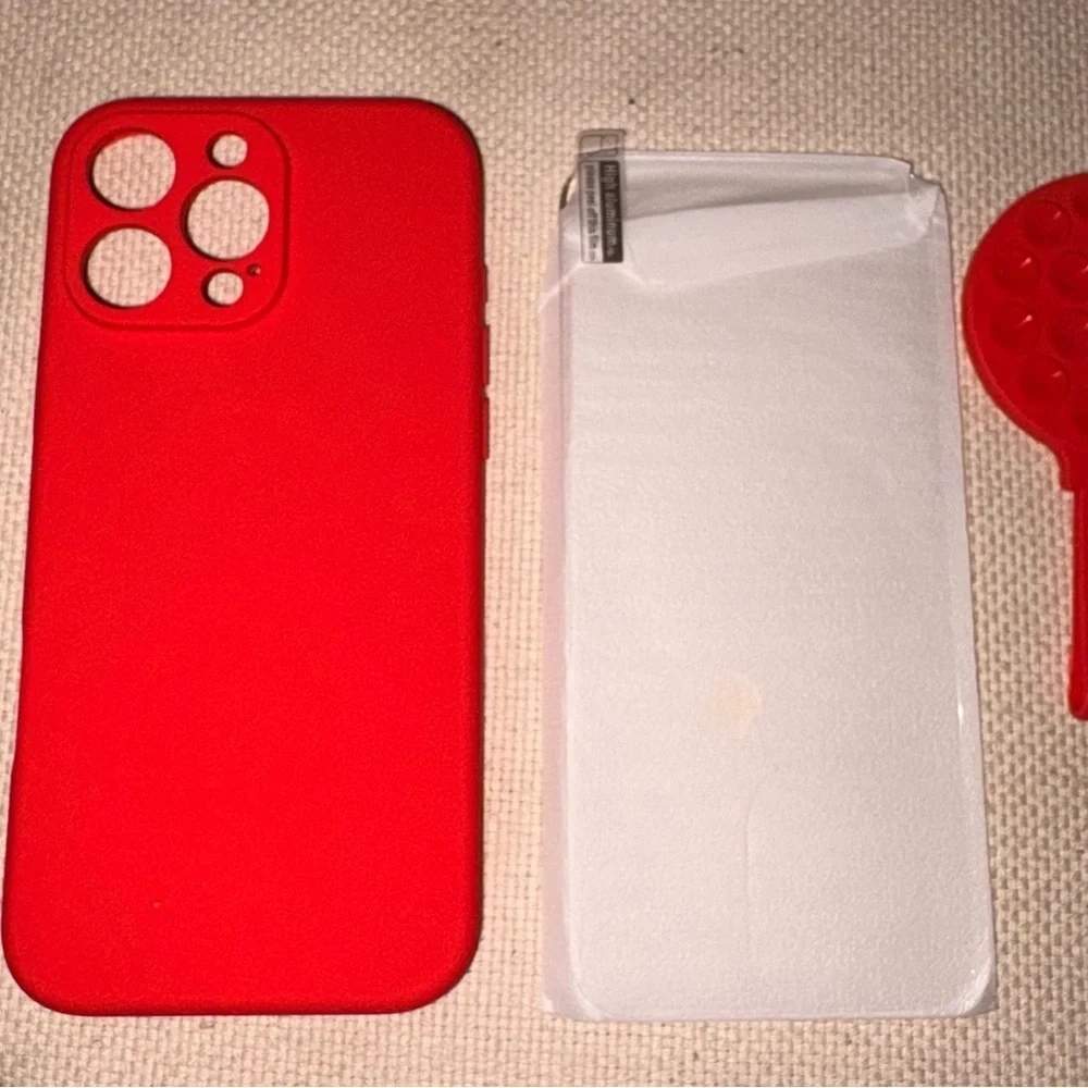 🎈🆕🎈Red Phone Case for iPhone 16 Pro Max